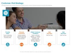 Customer first strategy value obtain ppt powerpoint presentation outline smartart