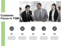 Customer focus in tqm management ppt powerpoint presentation icon slides