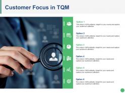 Customer focus in tqm ppt examples slides