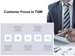 Customer focus in tqm ppt powerpoint presentation infographics microsoft
