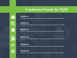 Customer focus in tqm ppt slide