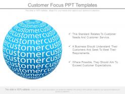 Customer focus ppt templates
