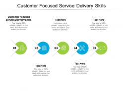Customer focused service delivery skills ppt powerpoint presentation icon deck cpb