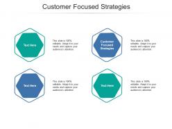 Customer focused strategies ppt powerpoint presentation infographic template gallery cpb