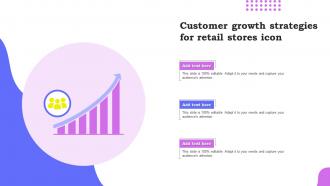 Customer Growth Strategies For Retail Stores Icon