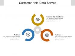 Customer help desk service ppt powerpoint presentation slides guide cpb