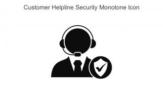 Customer Helpline Security Monotone Icon In Powerpoint Pptx Png And Editable Eps Format