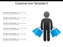 Customer icon template 5 powerpoint images