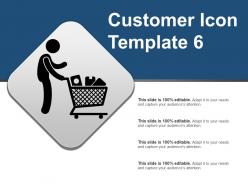 Customer icon template 6 powerpoint layout