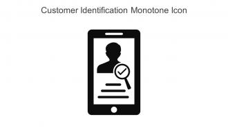 Customer Identification Monotone Icon In Powerpoint Pptx Png And Editable Eps Format
