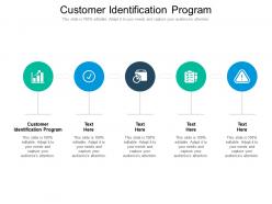 Customer identification program ppt powerpoint presentation outline examples cpb