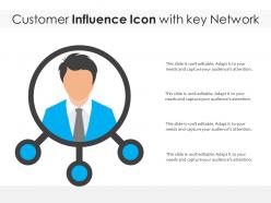 Customer influence icon with key network