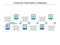 Customer information database ppt powerpoint presentation outline format cpb
