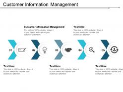 Customer information management ppt powerpoint presentation infographics slides cpb
