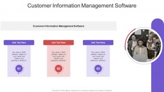 Customer Information Management Software In Powerpoint And Google Slides Cpb