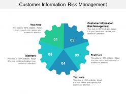 Customer information risk management ppt powerpoint presentation file design templates cpb