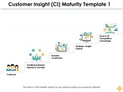 Customer insight ci maturity template 1 ppt inspiration example