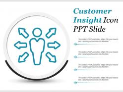 Customer insight icon ppt slide