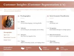 Customer insights customer segmentation education ppt layouts ideas