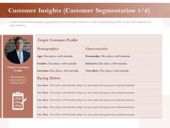 Customer insights customer segmentation profile ppt guide