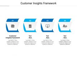 Customer insights framework ppt powerpoint presentation infographic template slide download cpb