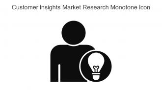 Customer Insights Market Research Monotone Icon In Powerpoint Pptx Png And Editable Eps Format