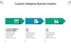 Customer intelligence business analytics ppt powerpoint presentation inspiration cpb