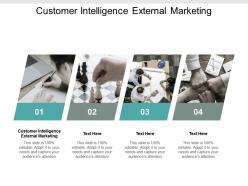 Customer intelligence external marketing ppt powerpoint presentation gallery slides cpb