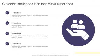 Customer Intelligence Icon For Positive Experience