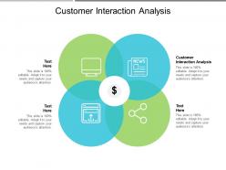 Customer interaction analysis ppt powerpoint presentation portfolio graphics template cpb