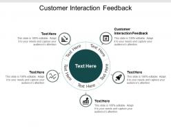 Customer interaction feedback ppt powerpoint presentation gallery format cpb