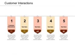Customer interactions ppt powerpoint presentation ideas slides cpb