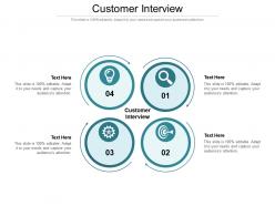 Customer interview ppt powerpoint presentation icon infographics cpb