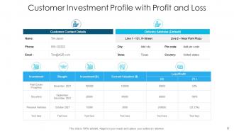 Customer investment profile organization aggressive growth balanced time income