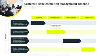 Customer Issue Escalation Management Timeline