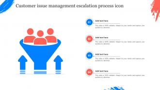 Customer Issue Management Escalation Process Icon