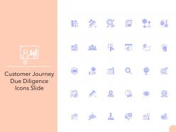 Customer journey due diligence icons slide ppt powerpoint presentation summary tips