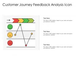 Customer journey feedback analysis icon