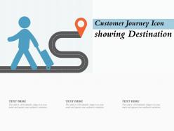 Customer journey icon showing destination