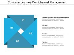 Customer journey omnichannel management ppt powerpoint presentation icon template cpb