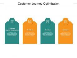 Customer journey optimization ppt powerpoint presentation inspiration design ideas cpb