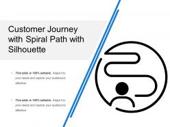 Customer Journey With Spiral Path With Silhouette