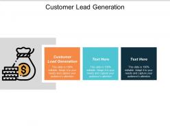 Customer lead generation ppt powerpoint presentation show cpb
