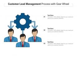 Customer Lead Management Process With Gear Wheel