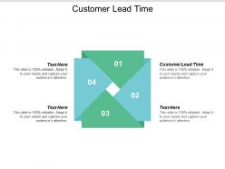 Customer lead time ppt powerpoint presentation gallery background images cpb