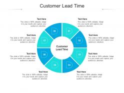 Customer lead time ppt powerpoint presentation pictures ideas cpb