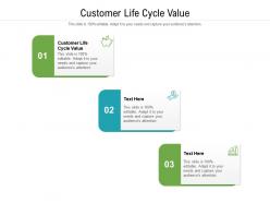 Customer life cycle value ppt powerpoint presentation summary structure cpb