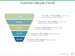 Customer lifecycle funnel powerpoint slide backgrounds