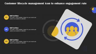 Customer Lifecycle Management Icon To Enhance Engagement Rate