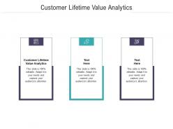 Customer lifetime value analytics ppt powerpoint presentation summary graphics pictures cpb